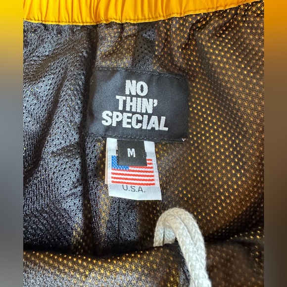 NothinSpecial size M athletic-ish shorts dandelion nylon - Picture 4 of 6